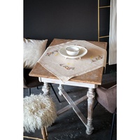 Vervaco Kreuzstich Stickpackungen Tischdecke Winterlandschaft mit Stern Stickdecken Vorgezeichnet