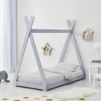 Stado Kinderbett | Kiefernholz | Hellgrau | 80x160cm |