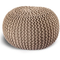 Casamia Pouf Ø 55 o. 45 cm Strickhocker Sitzpouf