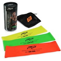 PTP Latex Resistance Loop Set MICROBAND TRIPLE PACK bunt