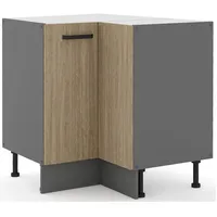 Küchen-Preisbombe Eckunterschrank 90 x 90 cm Fischgrät