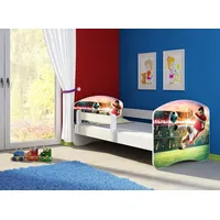 Clamaro Kinderbett, Babybett 70x140, 80x160, 80x180cm Juniorbett, Kind, Motiv,