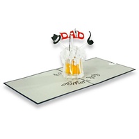 Paperdora paperdora® 3D Pop-Up-Karte „Vater“ mit Umschlag und Wachssiegel