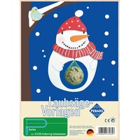 Pebaro 372/3S Laubsägevorlage Futterring Schneemann, 1 Platte, Größe DIN