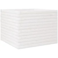 VidaXL Pflanzkübel Weiß 60x60x46 cm Massivholz Kiefer