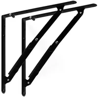 SO-Tech Klappkonsole 305 x 305 mm Schwarz mit Arretierung