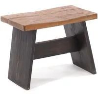 DESIGN DELIGHTS Hocker, Graubraun, Holz, 40x31x25 cm, Wohnzimmer, Hocker,