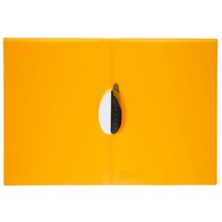 IDENA Clipmappe DIN A4, aus PP, transluzent orange