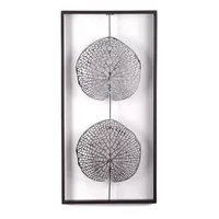 DESIGN DELIGHTS Wandbild, Silber, Metall, 31x61x2 cm, Dekoration, Skulpturen