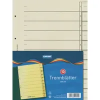 Stylex Ordner-Trennblätter, DIN A4, 10 Stück