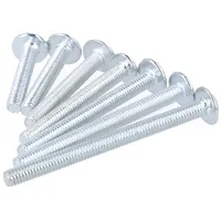 MS Beschläge Möbelknopfschraube Möbelgriffschraube Gewindeschraube Rundkopf M4x30mm 20 St.