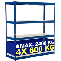 CLP Schwerlastregal 160x60x180 cm blau