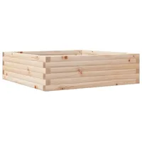 VidaXL Pflanzkübel 80x80x23 cm Massivholz Kiefer