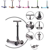 Byox Kinderroller Lamborghini 3 Räder klappbar PolyurethanRäder ABEC-7 LED-Räder