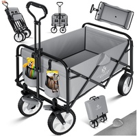 Kesser Bollerwagen faltbar ohne Dach grau