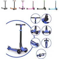 Byox Kinderroller Lamborghini 3 Räder klappbar PolyurethanRäder ABEC-7 LED-Räder