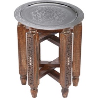 Marrakesch Orient & Mediterran Interior Marokkanischer Runder Tisch Couchtisch