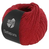 Lana Grossa Setapura Häkelwolle, 200 m rot