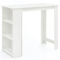 KADIMA DESIGN Küchentresen Edelstahl, 3 Fächer, große Ablage, Melaminharzbeschichtung,