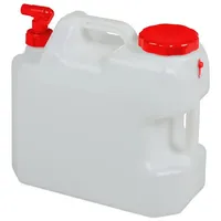 Relaxdays Wasserkanister 18 l rot/weiß 20 cm x 37