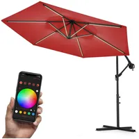 Swing&Harmonie Swing&Harmonie® Luxus LED Sonnenschirm mit RGB Beleuchtung inkl.