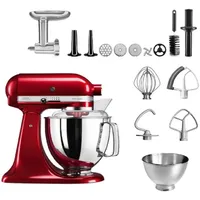 KitchenAid Artisan 5KSM175PS Liebesapfelrot Meatlover Set