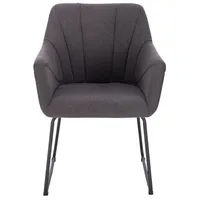 Home Deluxe Armlehnenstuhl 6er Set PAKU – Anthrazit