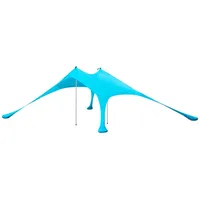 SoBuy Sonnensegel Hellblau Metall, Textil, 300x300 cm, Sonnen- &