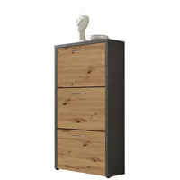 BMG Möbel Schuhkipper »Siena« (Schuhschrank Schuhregal Schrank Garderobe, 3