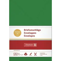Brunnen 105125259 Briefumschlag Universalpapier, C6, 10 Stück, dunkelgrün