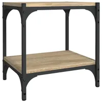 Furnicato TV-Schrank Sonoma-Eiche 40x33x41 cm Holzwerkstoff und Stahl