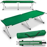 TRESKO - xl Feldbett 210cm Grün Campingbett Bett Liege