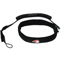 F2 Stand Up Paddling Leash Hüft Coiled Leash Schwarz