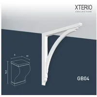 Orac Decor GB04 XTERIO Wandhalter für Vordach Zierlement Zeitloses