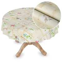 ANRO Tischdecke Besonders Feine Wachstuchtischdecke Premium Gartentischdecke (Einzelstück 1-tlg),