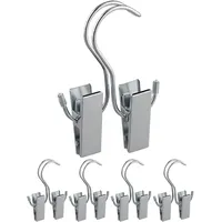 Relaxdays 15 x Stiefelklammern doppelt Silber