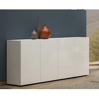 Freiraum Sideboard >Mister< in weiss, Lack Hochglanz - 180x80x38cm