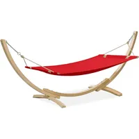 Konsimo Konsimo® Hängematte Mit Gestell, Rot,