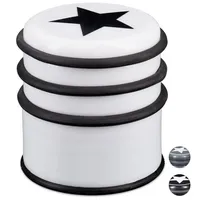 Relaxdays 2 x Türstopper mit Stern, weiß