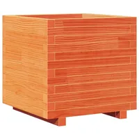 VidaXL Pflanzkübel Wachsbraun 50x50x49,5 cm Massivholz Kiefer