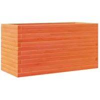 VidaXL Pflanzkübel Wachsbraun 90x40x46 cm Massivholz Kiefer