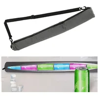 Cepewa Kühltasche für Dosen │ grau │Dosenkühler T80cm Tragegurt