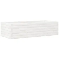VidaXL Pflanzkübel Weiß 90x40x23 cm Massivholz Kiefer