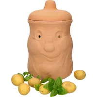 Mambocat Kartoffeltopf Karl Terrakotta Vorratsdose mit Deckel, Aufbewahrung von