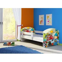 Clamaro Kinderbett, Babybett 70x140, 80x160, 80x180cm Juniorbett, Kind, Motiv,
