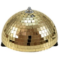 Satisfire Spiegelkugel halb 20cm Discokugel Spiegel-Halbkugel gold