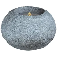 HEISSNER Gartenbrunnen grey Rock LED" (016634-09)"
