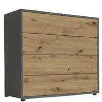 BMG Möbel Schubkastenkommode Mailand 3 Anrichte Sideboard für Schlafzimmer,