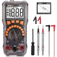 Tacklife Digitalmultimeter, Messleitungen mit Krokodilklemme, Schraubendreher-DM10