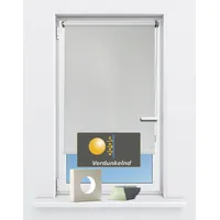 Kutti Seitenzugrollo KUTTI "Seitenzugrollo 'Luna', verdunkelnd, Klemmfix, ohne Bohren,